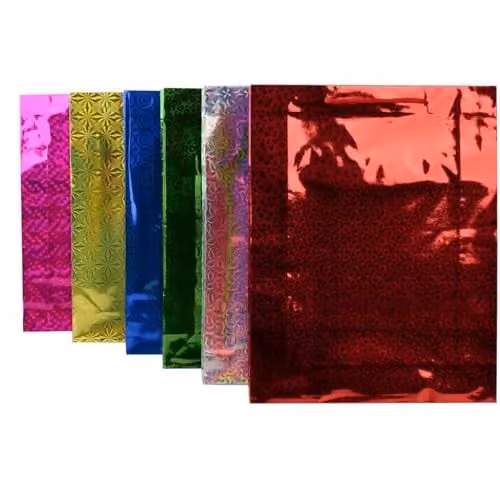 Shatchi Multicolour Holographic Paper Gift Bags, Medium Size, 100 Pieces – 3