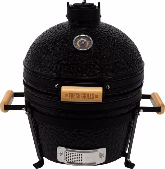 Fresh Grills Kamado Charcoal BBQ Grill, Black, 40.64 cm
