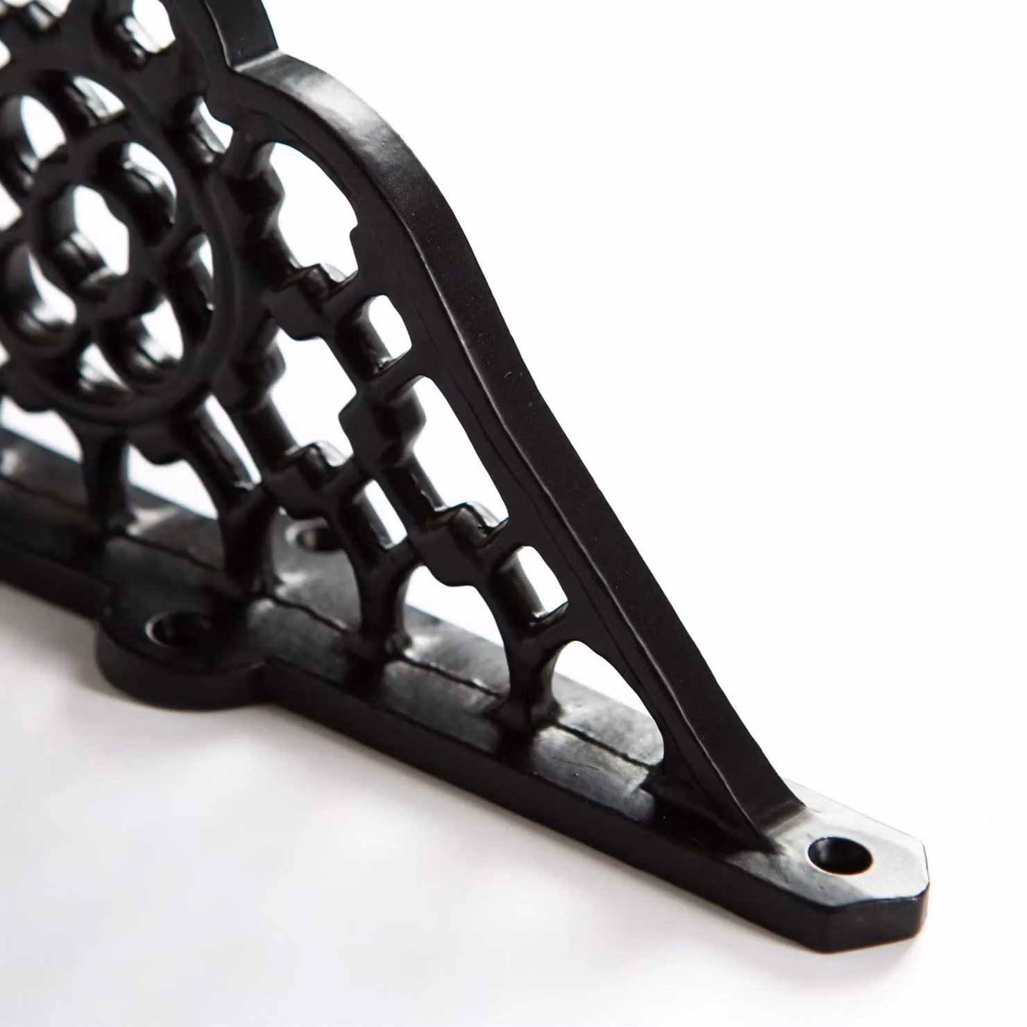 Hammer and Tongs Honeycomb Iron Shelf Bracket, Matt Black, Pack of 6 – 3