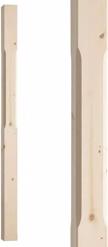Blueprint Joinery Stop Chamfered Pine Newel Post, Beige, H: 150 cm, W: 9 cm, D: 9 cm