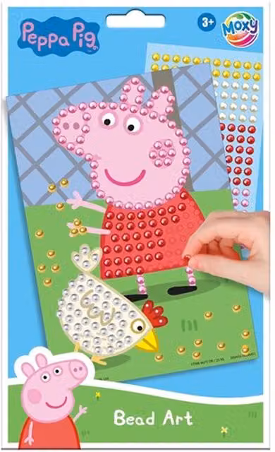 Totum Peppa Pig Mosaic Gluing Bead Art Set in Blue, Turquoise and Multicolour
