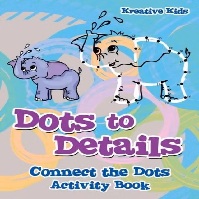 Kreative Kids Dots to Details Connect the Dots Activity Book, Multicolour Paperback