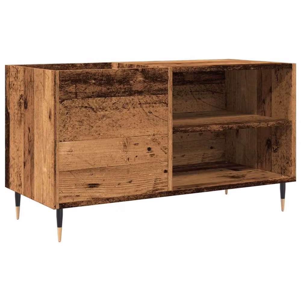 Berkfield Home Record Cabinet in Old Wood Brown, W/D/H: 84.5 x 38 x 48 cm – 3