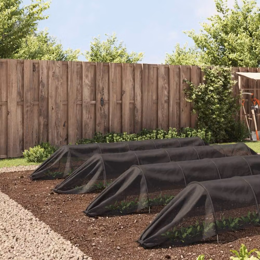 Berkfield Home Netting Tunnels Growing Aid, 4 Pieces, Black Steel and Polyethylene – 3