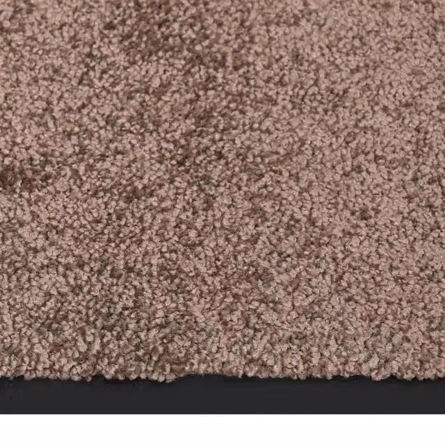 Berkfield Home Non-Slip Brushing Doormat, Brown and Black, W: 60 cm, D: 40 cm