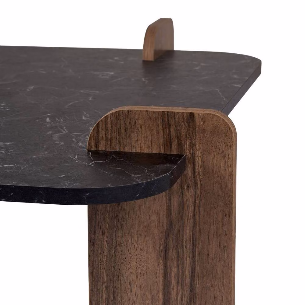 CALICOSY Square Coffee Table in Black, W/D/H: 90 x 90 x 35 cm – 6