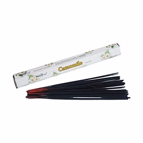 Stamford Inc. Camomile Floral Incense Sticks, Pack of 20, Black and White – 1