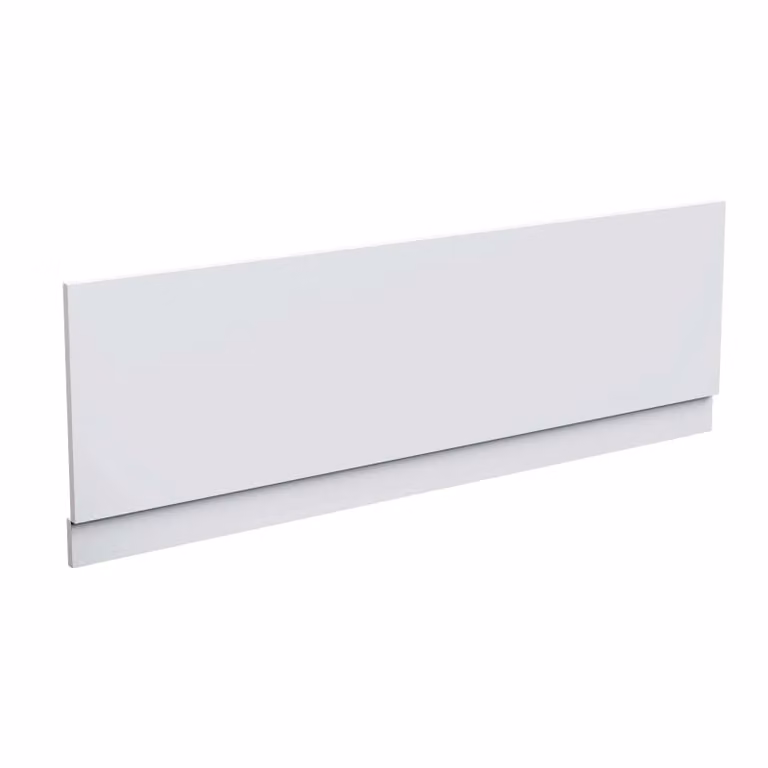 Nes Home White Gloss PVC Bath Front Panel 1800mm and 15mm Plinth