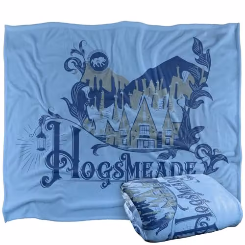 LOGOVISION Harry Potter Hogsmeade Super Soft Silky Touch Fleece Throw Blanket, Multicolour, W: 152.4 cm x D: 127.0 cm
