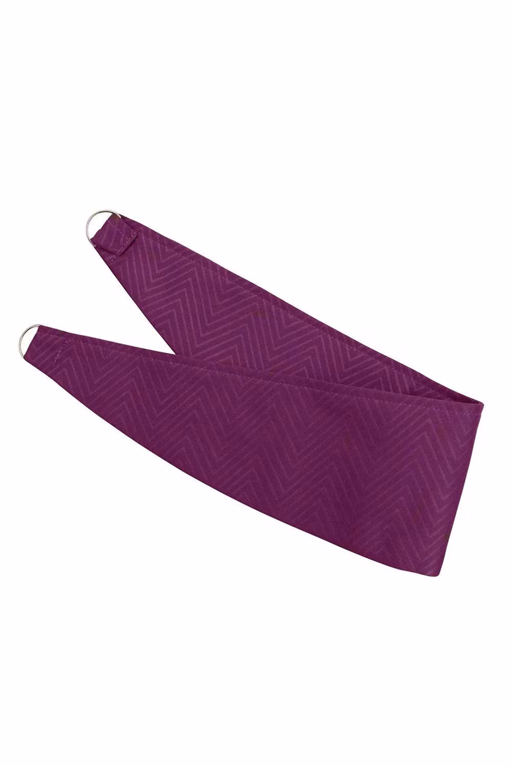 Homescapes Herringbone Curtain Tie Back Pair in Aubergine – 2