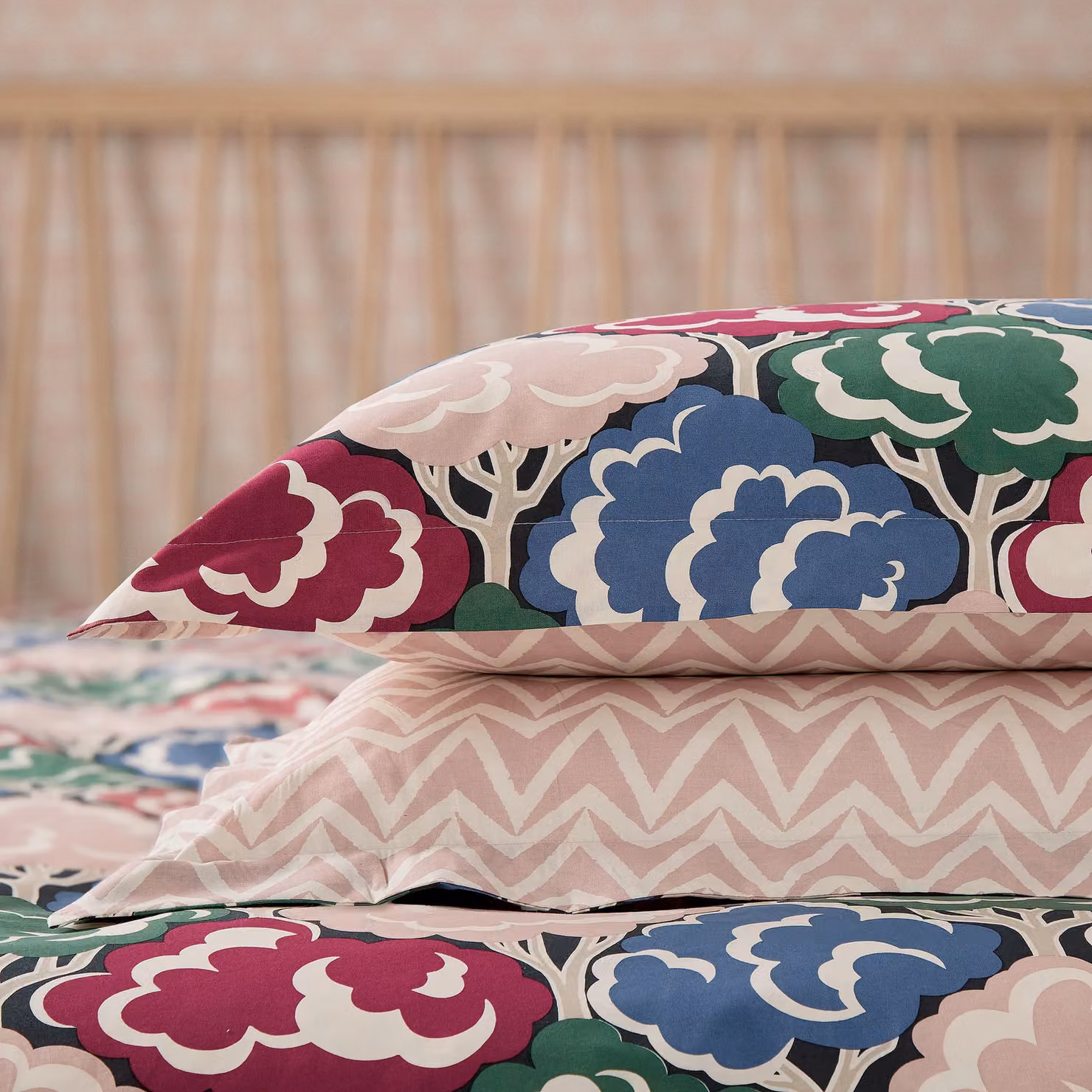 Scion Willow Tree Cotton Duvet Cover and Pillowcase Set, Multicolour, W: 90 cm, L: 200 cm – 4