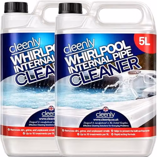 Cleenly Whirlpool Internal Pipe Cleaner Liquid for Hot Tubs, Spas and Pools, 10 l – 1