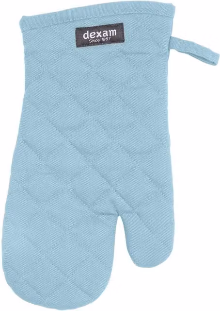 Dexam Love Colour Gauntlet Adult Cotton Gloves in Duck Egg Blue and Multicolour