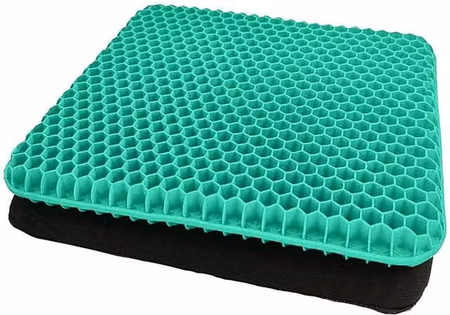 Kelvenix Orthopaedic Ergonomic Gel Seat Cushion in Green, W: 100 cm x D: 190 cm – 1
