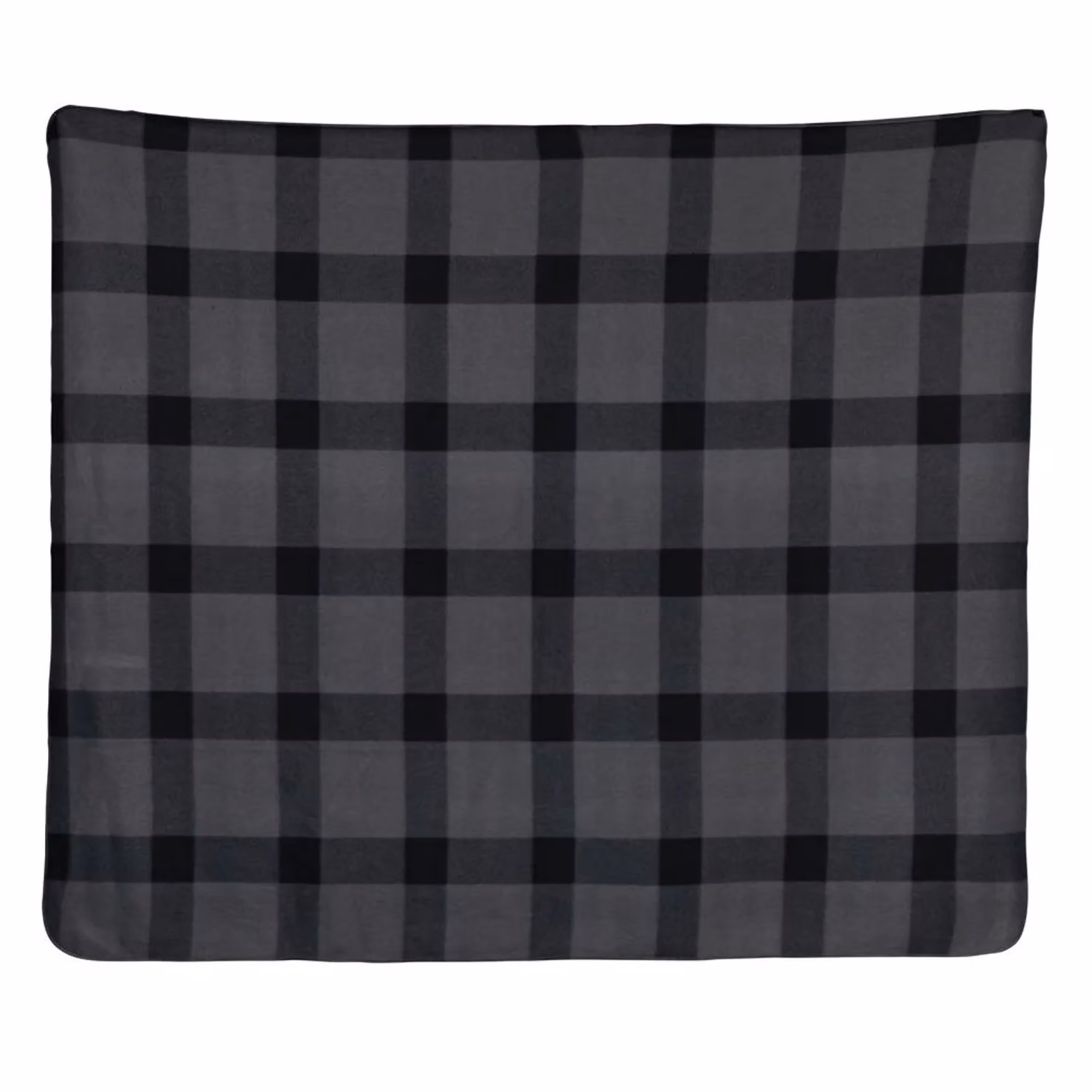 XD Design Fluffy Checked Fleece Blanket in Grey, W/D/H: 152 x 152 x 1 cm – 2