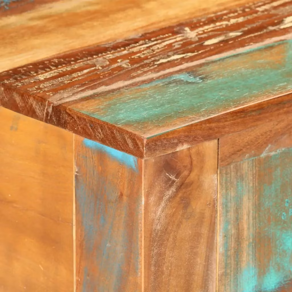 Berkfield Home Reclaimed Solid Wood Console Table in Brown, W/D/H: 110 x 30 x 75 cm – 3