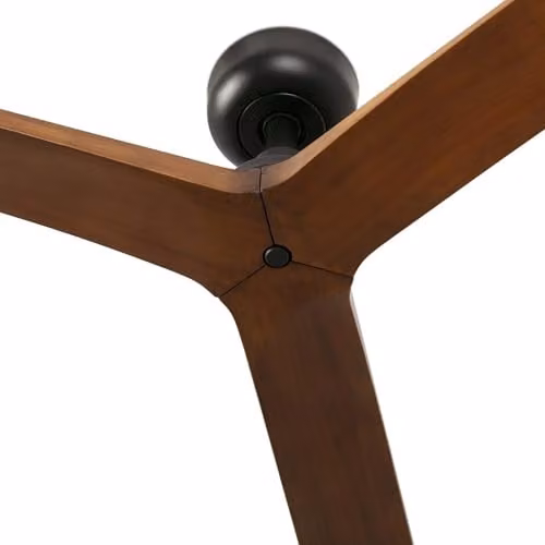 FARO Barcelona Klim Ceiling Fan in Grey and Dark Walnut Wood, H 23.6 cm, Ø 125 cm – 4