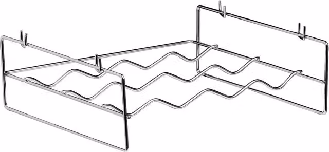 Premier Housewares Silver Metal 4 Bottle Tabletop Wine Rack