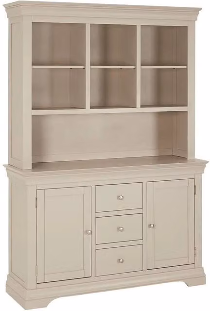 FORGEVIO Wilmslow Sideboard with Dresser Top in Dove Grey – 1
