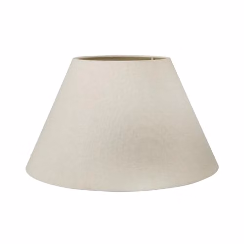 Ruma Natural Cream Empire Cotton Lamp Shade for Table and Floor Lamps, Beige, Diameter: 30.48 cm – 3