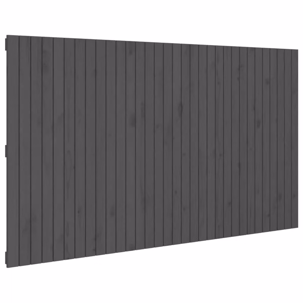 Berkfield Home Grey Rustic Solid Pine Wall Mount Headboard, W/D/H: 204 x 3 x 110 cm – 2