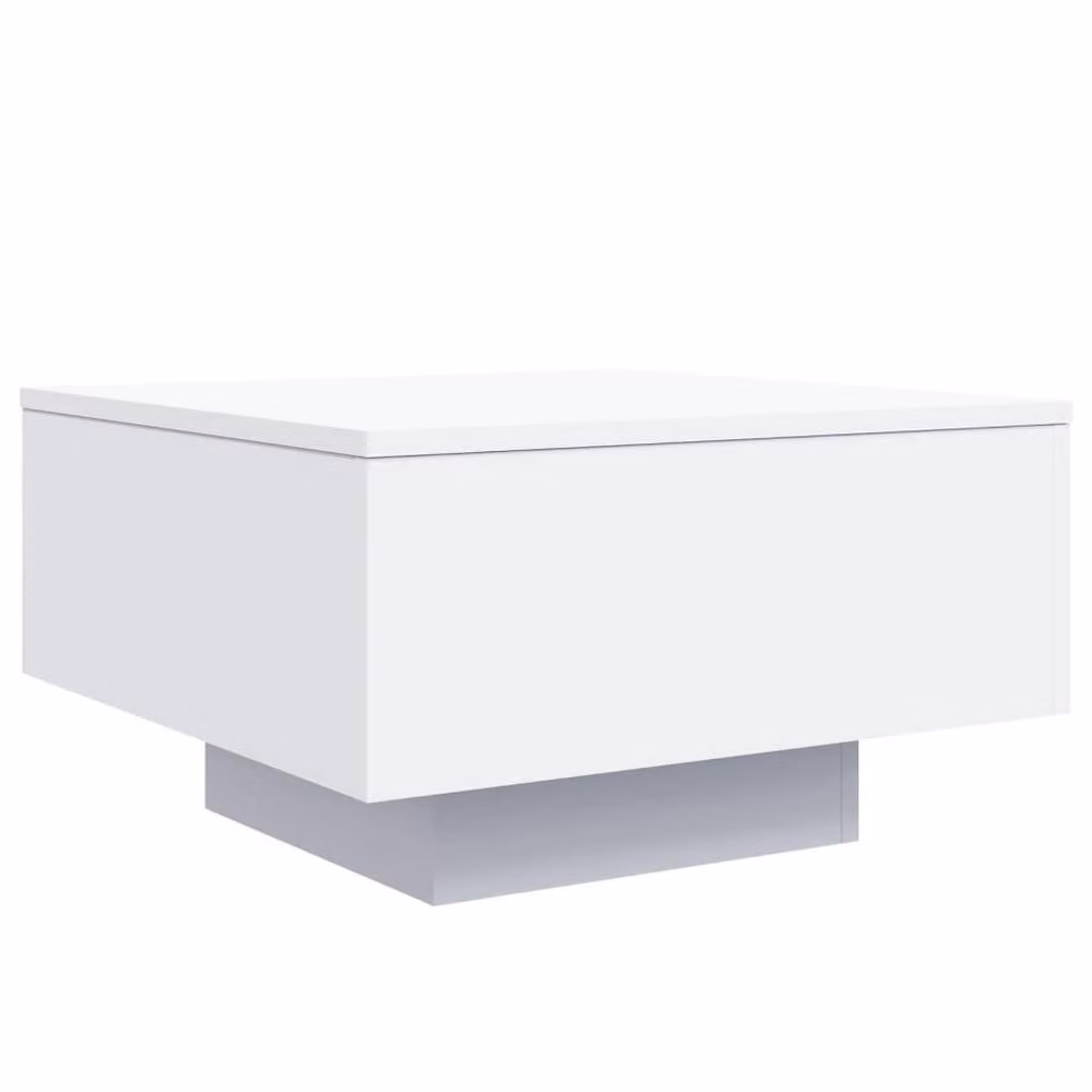 Berkfield Home Modern White Glossy Square Coffee Table, W/D/H: 55 x 55 x 31 cm – 3