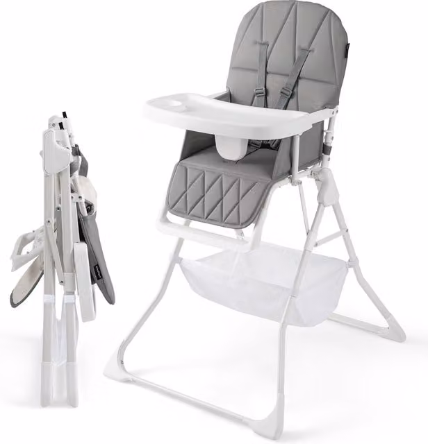 COSTWAY Portable High Chair - Grey