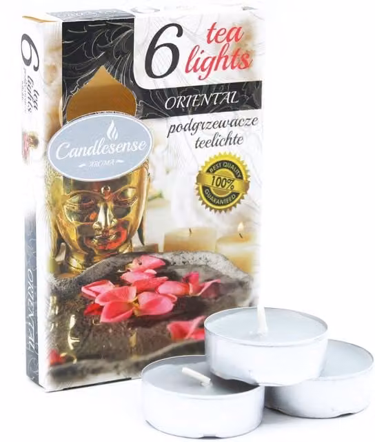 KDMK Set of Oriental Scented Tealights in Grey