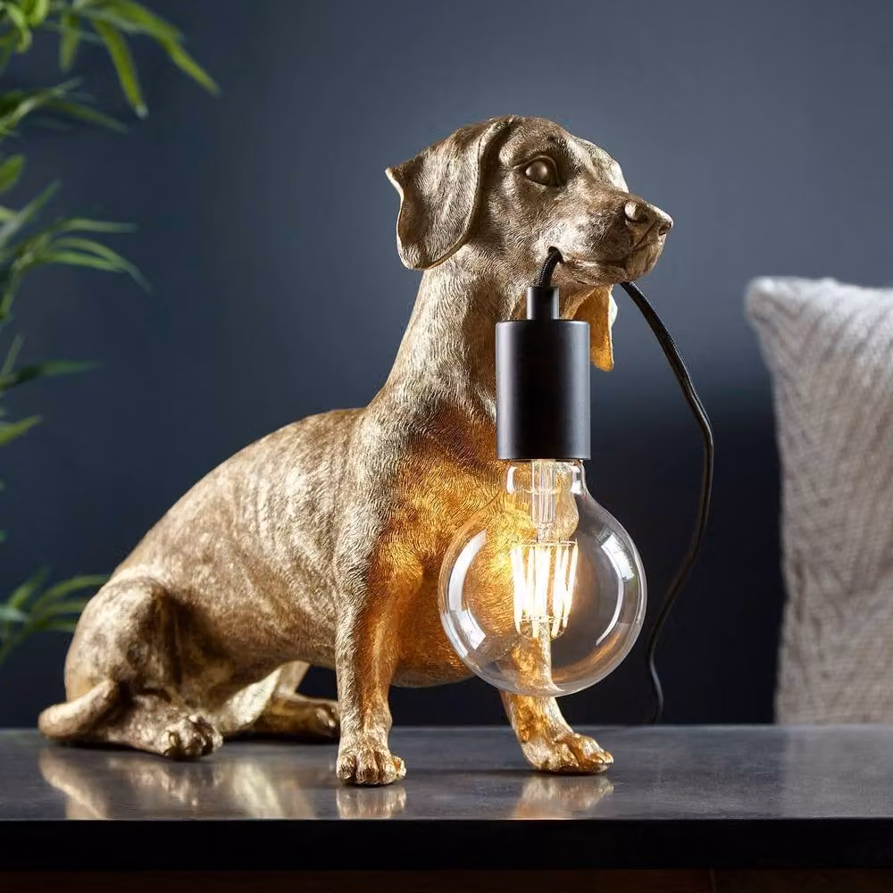 Netlighting Modica Adjustable Table Lamp in Vintage Gold and Matt Black with Glass Sphere – 2