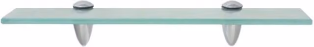 Berkfield Home Floating Glass Wall Shelf, Clear, W: 40 cm, D: 10 cm