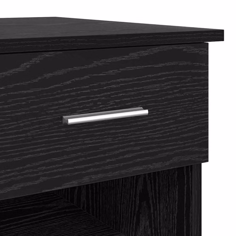 Berkfield Home Modern Writing Desk in Black Oak, W/D/H: 90 x 49.5 x 75 cm – 6