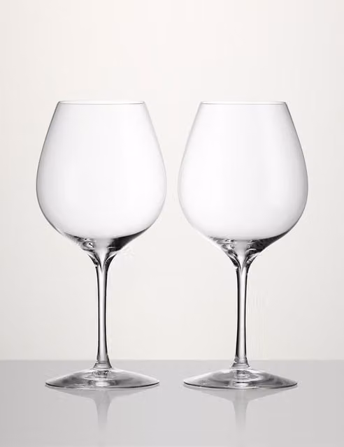 Waterford Set of 2 Elegance Crystal Red Wine Glasses, Transparent
