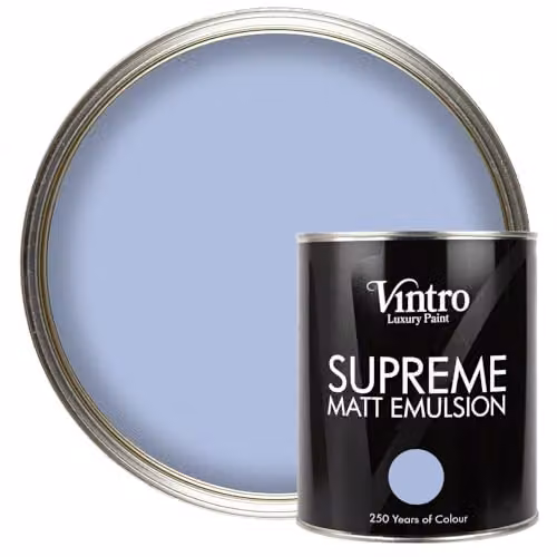 Vintro Luxury Matt Emulsion Multi Surface Paint in Sky Blue, 1L