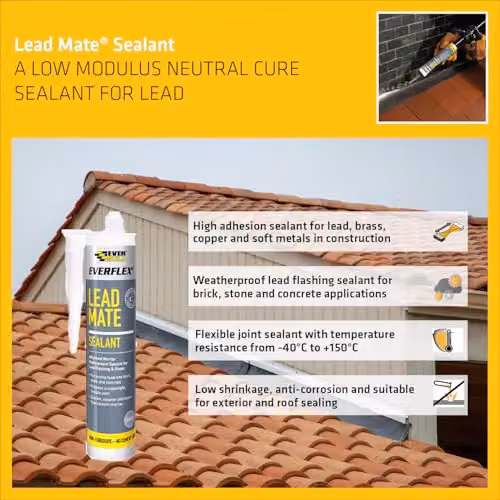 Sika SikaSeal Lead Sealant, Neutral Cure, Grey, 295ml – 3
