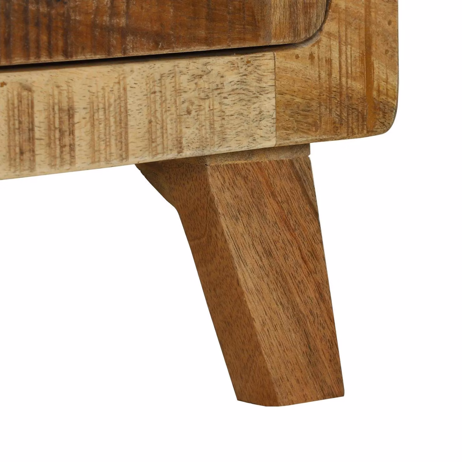 Berkfield Home Rectangular Coffee Table in Brown Solid Rough Mango Wood, W: 80 cm, D: 54 cm, H: 45 cm – 3