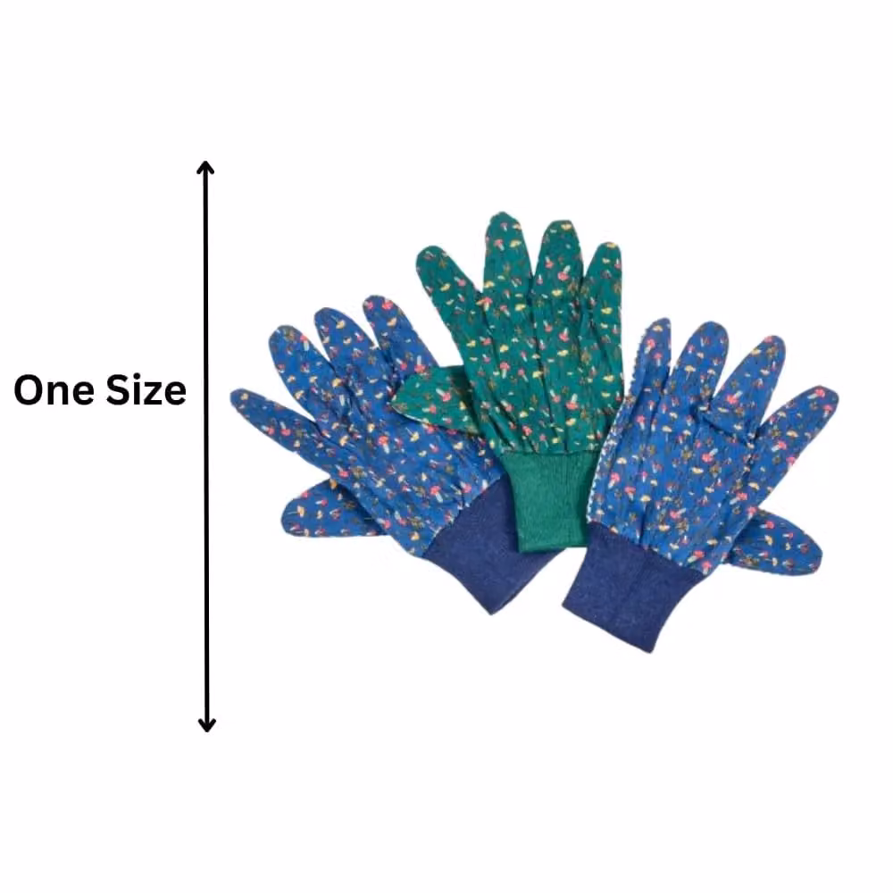 Marco Paul 3-Pack Cotton Grip Medium Gardening Gloves in Multicolour – 2