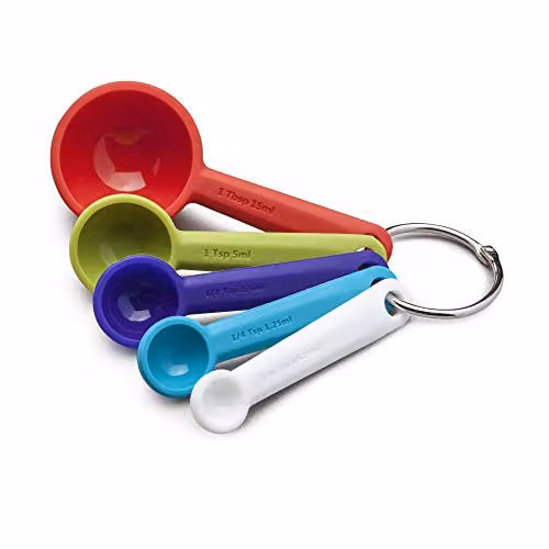 Zeal Multicolour Silicone Measuring Spoon Set with Printed Scale – 1