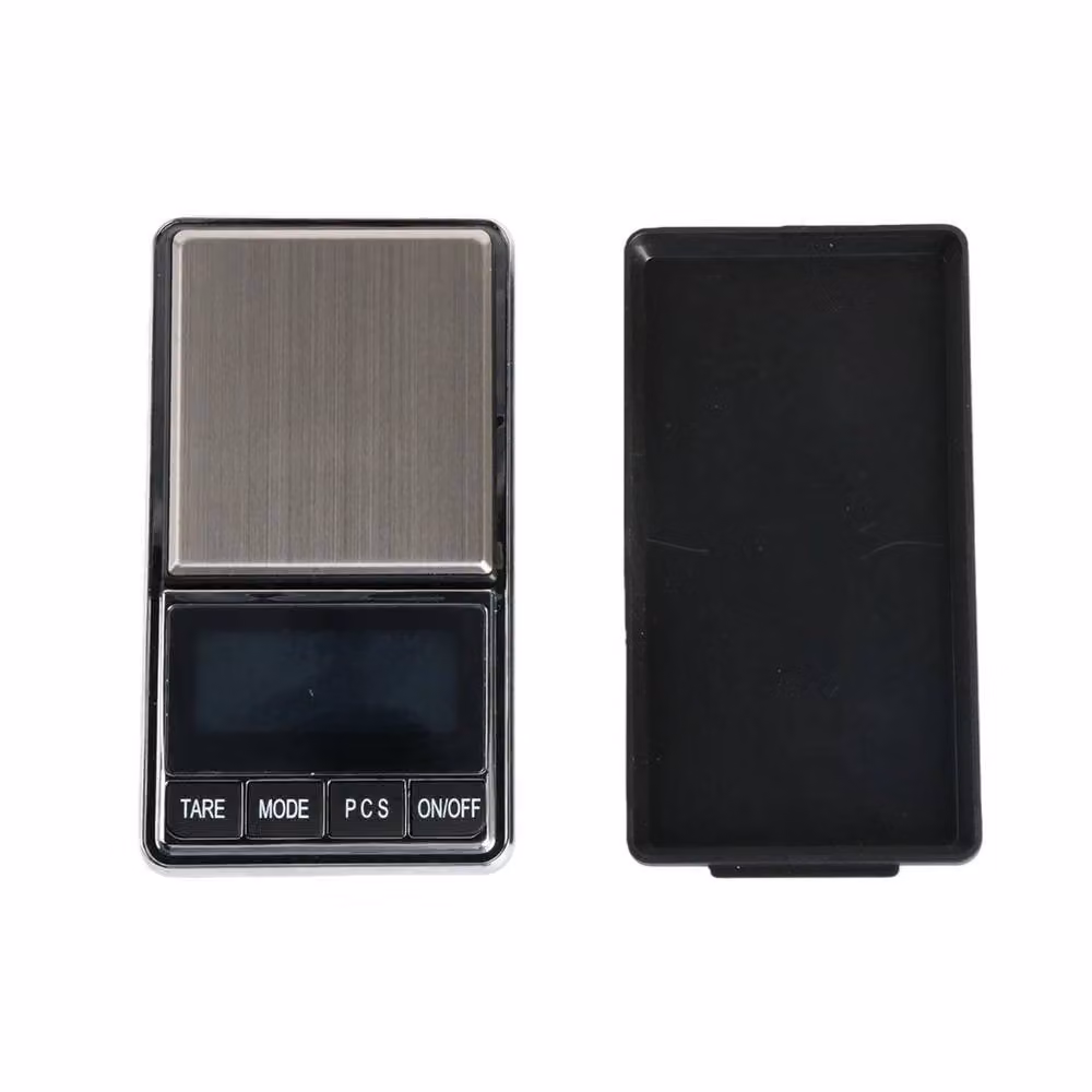KORVIXA Digital Jewellery Scales in Silver with Stainless Steel Design, 1g to 1000g Capacity – 4