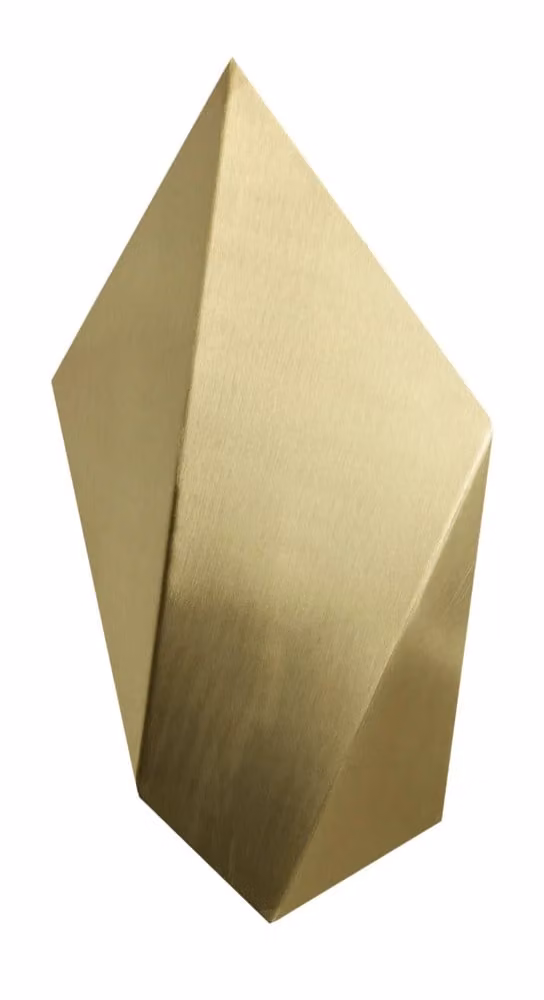 CTO Lighting Abstract Adjustable Wall Light in Gold/Brass Metal