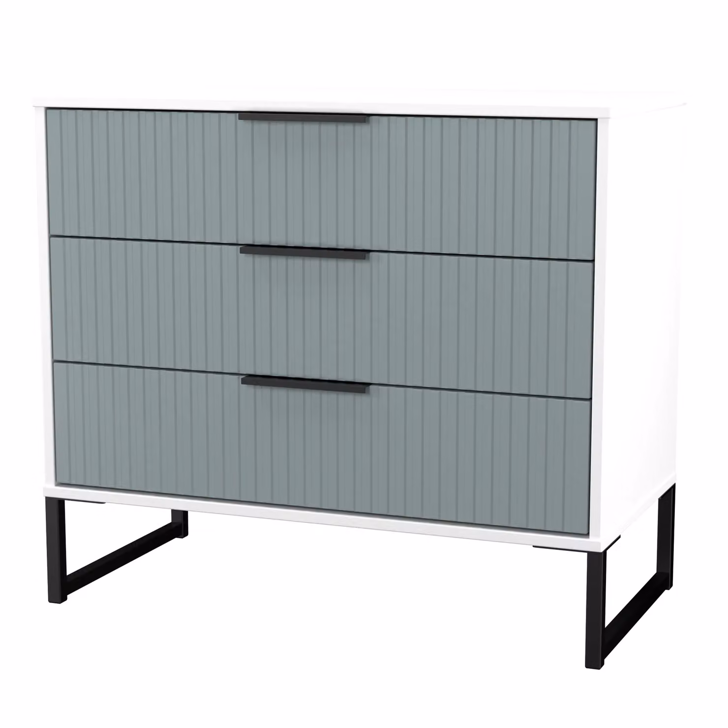 Ready Assembled 2 U Menai 3 Drawer Chest in Duck Egg Blue – 2