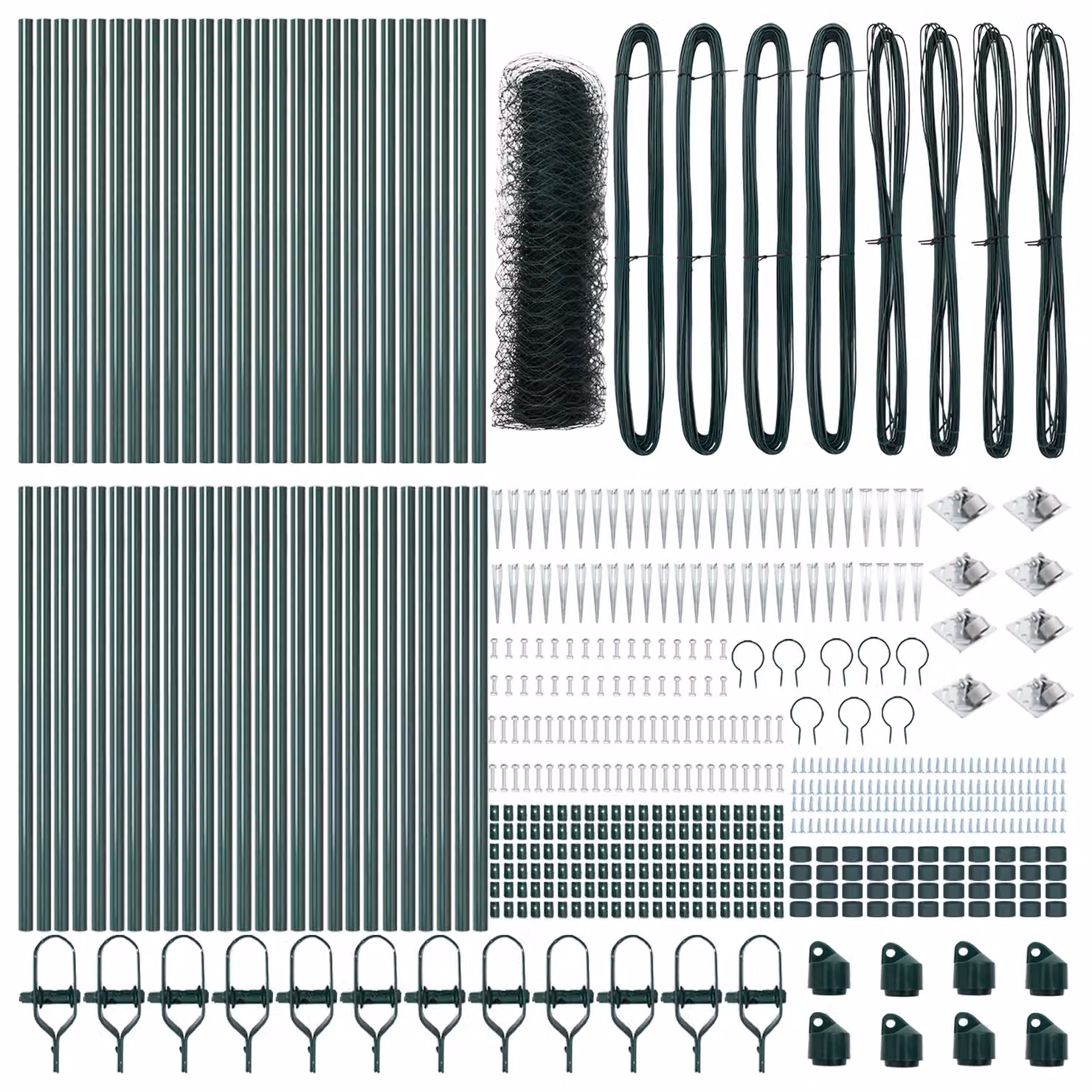 Berkfield Home Green Hexagon Steel Fence, 0.8 x 100 m – 2