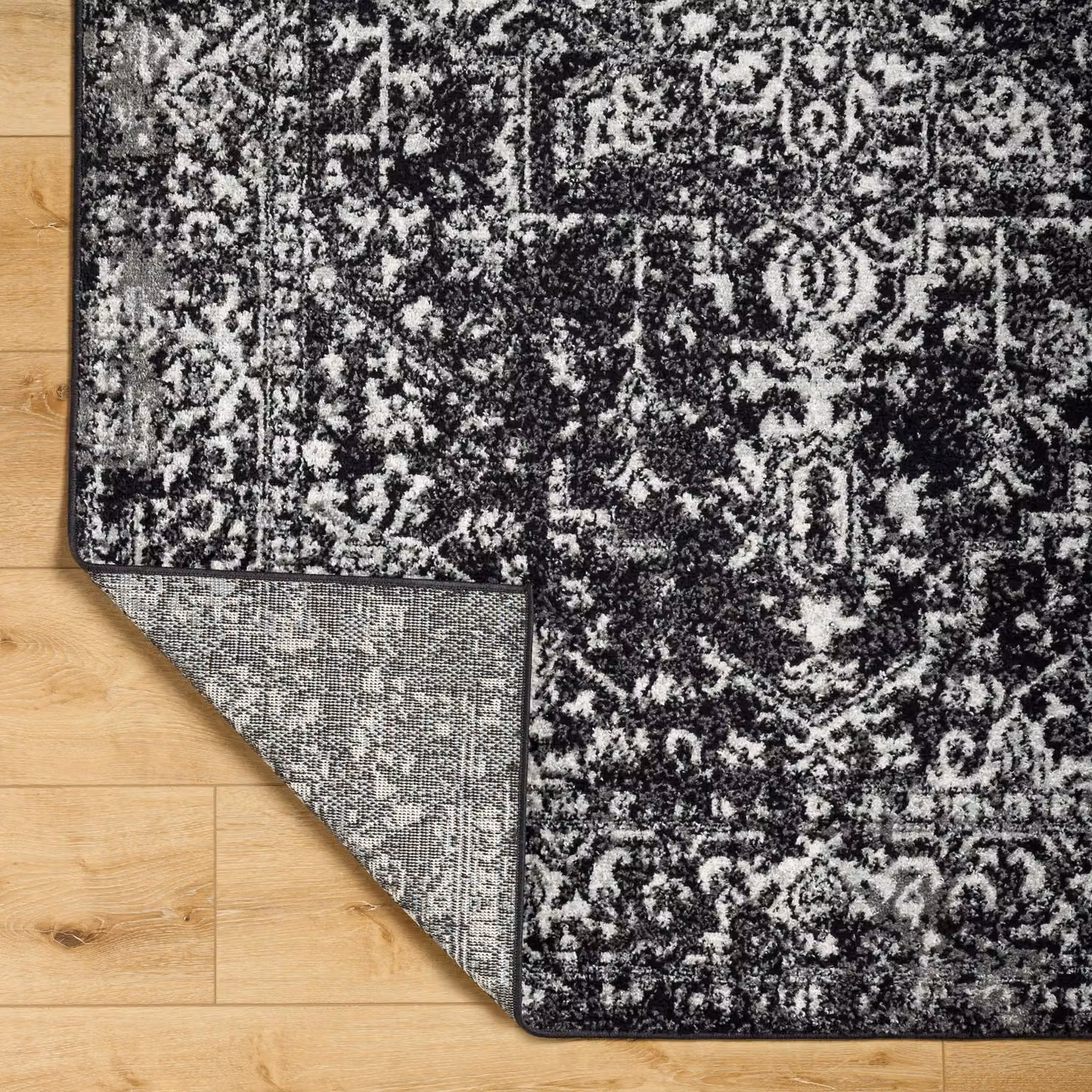 Livabliss Harput Vintage Boho Living Room Rug in Black, W: 120 cm, L: 170 cm – 2