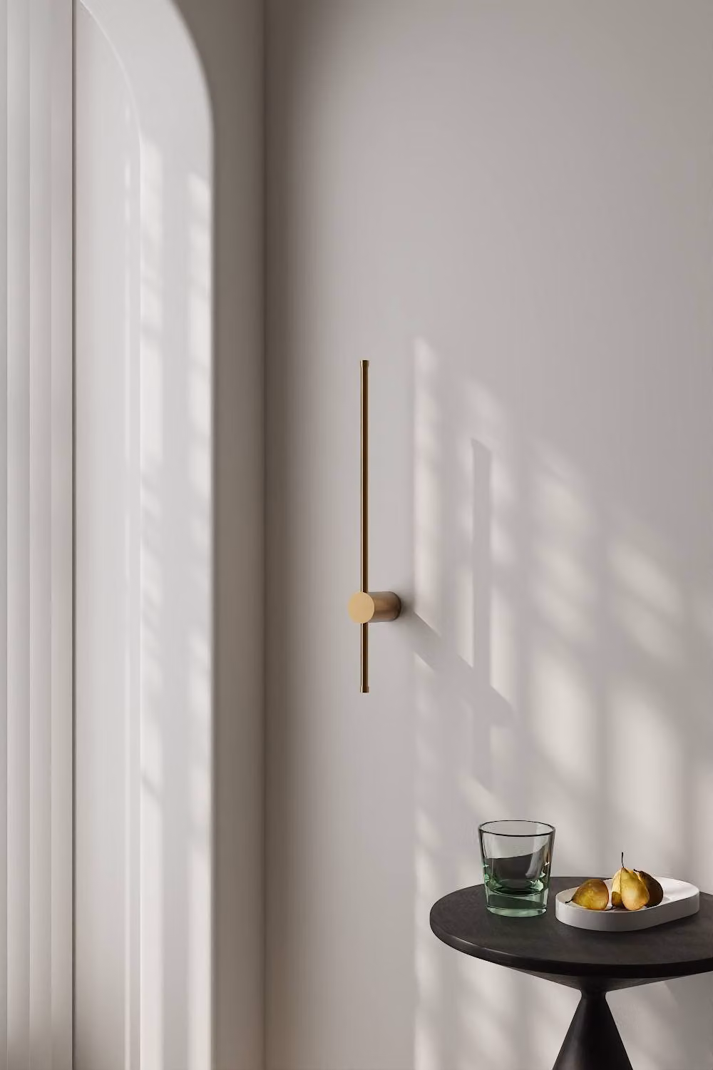 Garden Sanctuary Gold 360 Degree Rotatable LED Straight Wall Light – 3