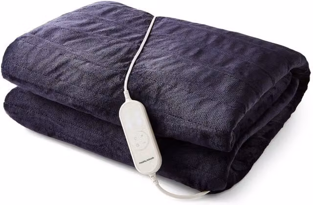 Morphy Richards EverCosy Large Blue Fleece Electric Heated Throw