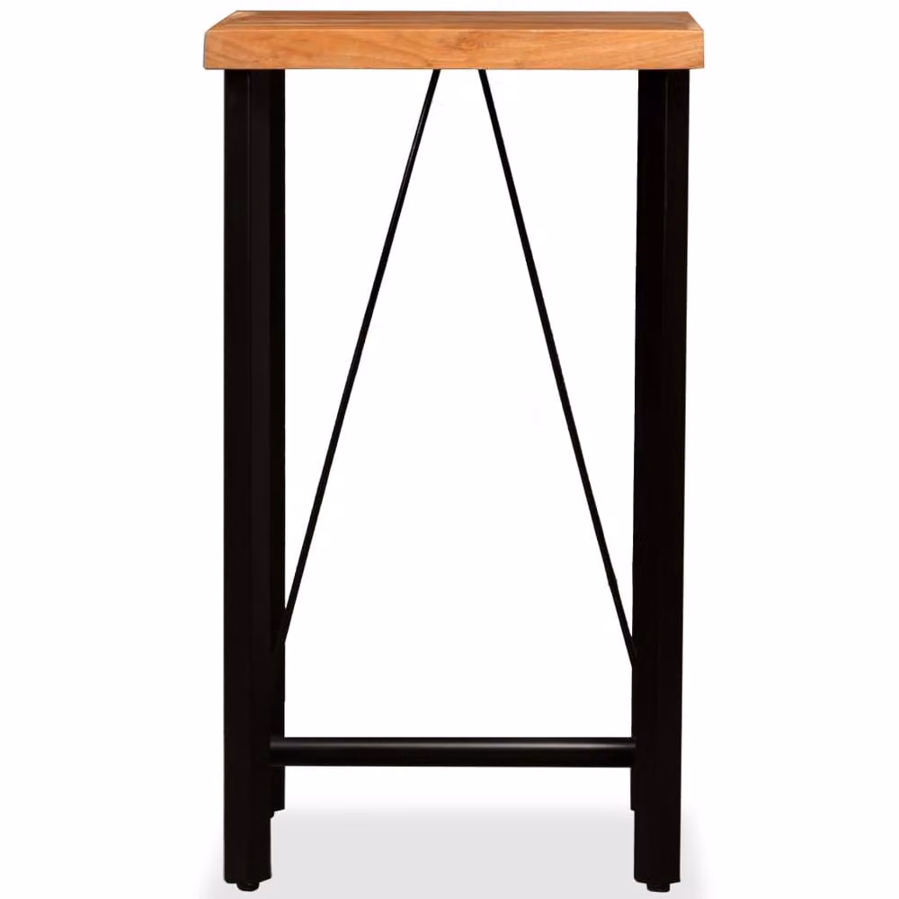 Berkfield Home Beautiful Bar Table in Brown Solid Acacia Wood, W/D/H: 60 x 60 x 107 cm – 3