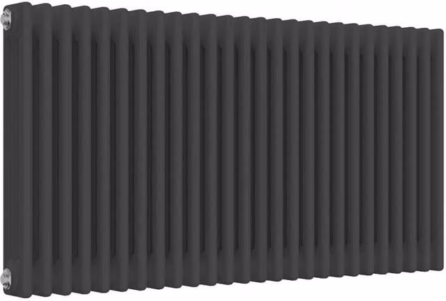Bathroom Kingdom Colona Anthracite 3 Column Horizontal Traditional Wall Hung Radiator, Grey, H 119 cm x W 60 cm – 1