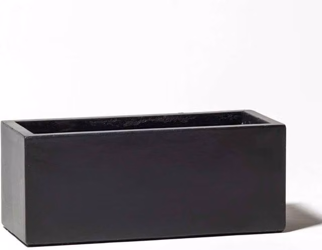 Primrose Dark Grey Fibrecotta Trough Planter Pot – 6