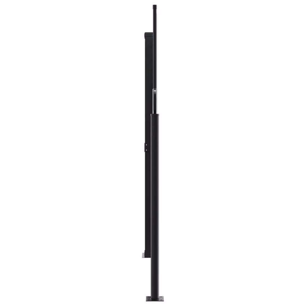 Berkfield Home Retractable Side Awning in Black, Manual Pull Polyester, W/H: 160 x 1000 cm – 3