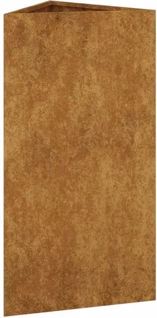Berkfield Home Decorative Corten Steel Garden Planter Tub, Brown, W: 40 cm, D: 34.5 cm, H: 75 cm