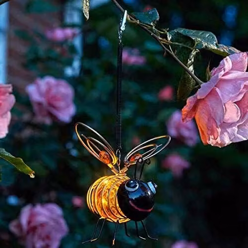 Marco Paul Solar Bug Garden Ornament Bee in Yellow – 1